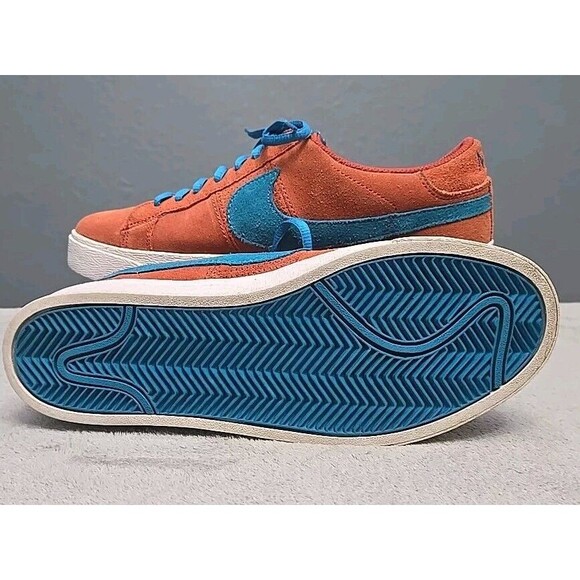 Nike Sb Blazer 418593-800 Men Size 9, Torquiose And Coral Color, New Laces, EUC - Picture 4 of 8